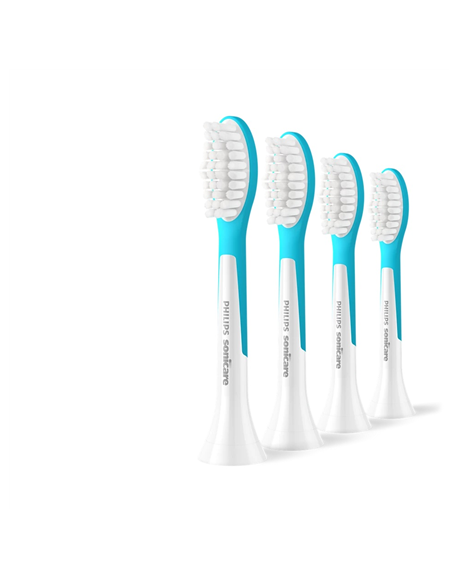 Philips Replacement brush heads | HX6044/90 Sonicare For Kids7+ | Heads | For kids | Number of brush heads included 4 | White/Bl