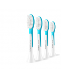 Philips Replacement brush heads | HX6044/90 Sonicare For Kids7+ | Heads | For kids | Number of brush heads included 4 | White/Blue