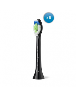 Philips Replacement brush heads | HX6068/88 Sonicare Optimal White | Heads | For adults | Number of brush heads included 8 | Bla