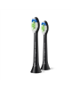 Philips Replacement brush heads | HX6062/88 Sonicare Optimal White | Heads | For adults | Number of brush heads included 2 | Black