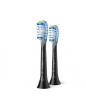 Philips Replacement brush heads | HX9042/88 Sonicare Premium Plaque Defence | Heads | For adults | Number of brush heads included 2 | Black