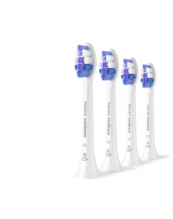 Philips Replacement brush heads | HX6054/87 Sonicare Sensitive | Heads | For adults | Number of brush heads included 4 | White