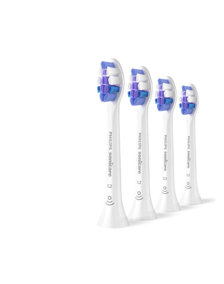 Philips Replacement brush heads | HX6054/87 Sonicare Sensitive | Heads | For adults | Number of brush heads included 4 | White