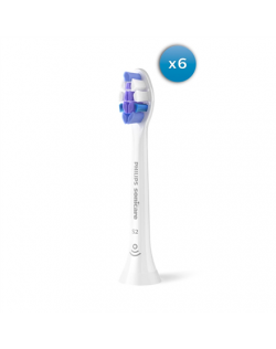 Philips Replacement brush heads | HX6056/87 Sonicare Sensitive | Heads | For adults | Number of brush heads included 6 | White