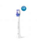 Philips Replacement brush heads | HX6056/87 Sonicare Sensitive | Heads | For adults | Number of brush heads included 6 | White