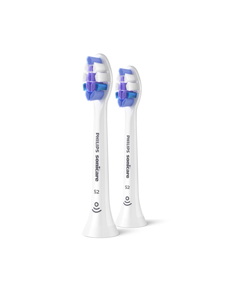 Philips Replacement brush heads | HX6052/87 Sonicare Sensitive | Heads | For adults | Number of brush heads included 2 | White