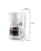 Philips Filtered Coffee Maker | HD7411/00 3000 series | Drip | 915-1080 W | White