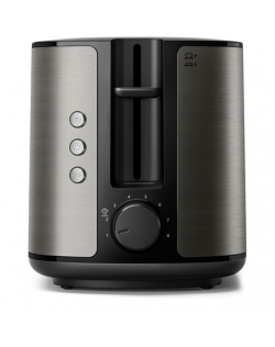 Philips Toaster | HD2651/80 Viva Collection | Power 1050 W | Number of slots 2 | Housing material Metal | Black