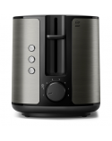 Philips Toaster | HD2651/80 Viva Collection | Power 1050 W | Number of slots 2 | Housing material Metal | Black