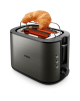 Philips Toaster | HD2651/80 Viva Collection | Power 1050 W | Number of slots 2 | Housing material Metal | Black