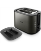 Philips Toaster | HD2651/80 Viva Collection | Power 1050 W | Number of slots 2 | Housing material Metal | Black