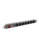 Lanberg Power Distribution unit 200 cm, 7 outlets, black | Lanberg