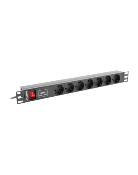 Lanberg Power Distribution unit 200 cm, 7 outlets, black | Lanberg