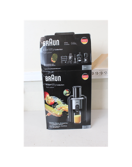 SALE OUT. Braun J500 Multiquick 5 Juicer, Black | Braun | J 500 Multiquick 5 | Type Juicer | Black | 900 W | Number of speeds 2 