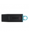 Kingston DataTraveler Exodia USB Flash Drive 64 GB, USB 3.2 Gen 1, Black/Blue, Protective Cap, Large loop