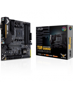 Asus TUF GAMING B450M-PLUS II Memory slots 4, Number of SATA connectors 6 x SATA III, max 128GB, Chipset AMD B, Processor family