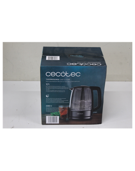 SALE OUT. Cecotec ThermoSense 340 Clear Electric kettle | Cecotec Kettle | ThermoSense 340 Clear | Electric | 2200 W | 1.7 L | G