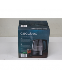 SALE OUT. Cecotec ThermoSense 340 Clear Electric kettle | Cecotec Kettle | ThermoSense 340 Clear | Electric | 2200 W | 1.7 L | Glass | 360° rotational base | Clear | DAMAGED PACKAGING