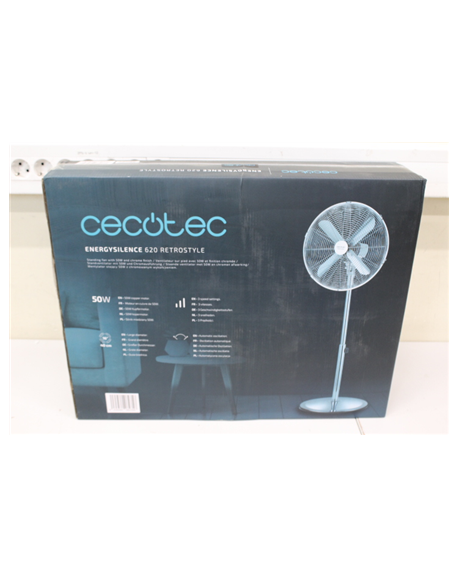 SALE OUT. Cecotec EnergySilence 620 Retrostyle stand fan | Cecotec EnergySilence 620 Retrostyle | Stand Fan | DAMAGED PACKAGING,