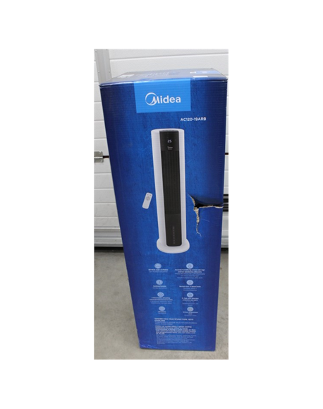 SALE OUT. Midea AC120-19ARB Air Cooler, 7L Water Tank, White | Midea Air Cooler | AC120-19ARB | White | DAMAGED PACKAGING