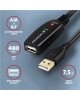 AXAGON Active extension cable, 7.5 m | ADR-207 | USB Type-A to USB Type-A