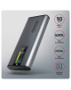 AXAGON External USB-C 10Gbps metal box with info display for M.2 NVMe and SATA SSD | EEM2-SD2