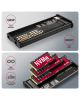 AXAGON External USB-C 10Gbps metal box with info display for M.2 NVMe and SATA SSD | EEM2-SD2