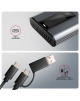 AXAGON External USB-C 10Gbps metal box with info display for M.2 NVMe and SATA SSD | EEM2-SD2