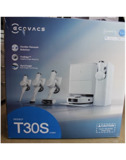 SALE OUT. Ecovacs DEEBOT T30S COMBO Vacuum cleaner,Robot+Handheld,Wet&Dry,Robot operating time 220 min,Dust bin 0,3 L,5200mAh,Wh