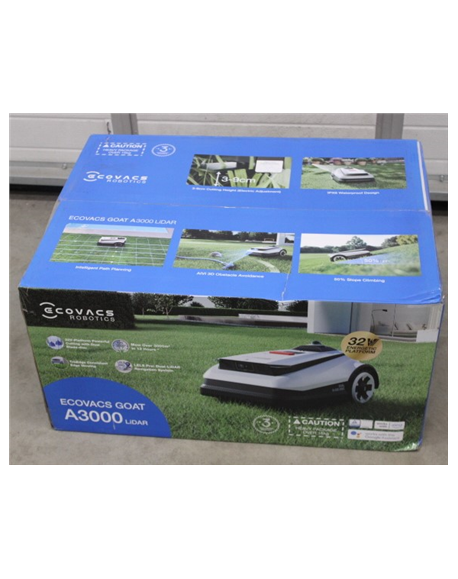 SALE OUT. Ecovacs GOAT A3000 LiDAR Lawn Mower, Robot, Efficiency 400 m²/h, Dual LiDAR + Camera, White/Black | Ecovacs | Lawn Mow