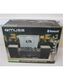 SALE OUT. Muse MT-120MB Turntable Micro System | Muse Turntable Micro System | MT-120MB | Drawer-type CD door | USB port | DAMAG