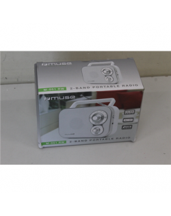 SALE OUT. Muse M-051RW Portable Radio | Muse Portable Radio | M-051RW | AUX in | White | DAMAGED PACKAGING