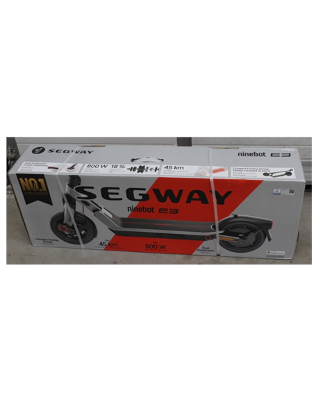 SALE OUT. Ninebot by Segway eKickScooter E3 E | Segway eKickScooter E3 E | 800 W | Up to 25 km/h | 10 " | 24 month(s) | DAMAGED 