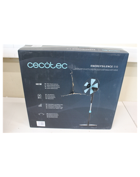 SALE OUT. Cecotec EnergySilence 510 Stand fan | Cecotec EnergySilence 510 | Stand Fan | DAMAGED PACKAGING | Diameter 40 cm | Num