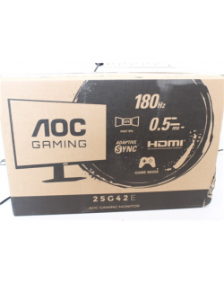 SALE OUT. AOC 25G42E 24,5“ 1920x1080/16:9/300 cd/m²/1 ms/HDMI, DisplayPort, Headphone out | AOC 25G42E | 25 " | IPS | FHD | 16:9 | 180 Hz | 1 ms | 1920 x 1080 pixels | 300 cd/m² | HDMI ports quantity 1 | Black | Warranty 35 month(s) | DAMAGED PACKAGING