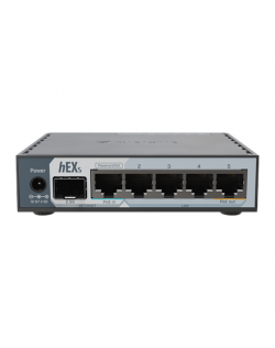MikroTik hEX S (2025) | 10/100/1000 Mbit/s | Ethernet LAN (RJ-45) ports 5 | Mesh Support No | MU-MiMO No | No mobile broadband