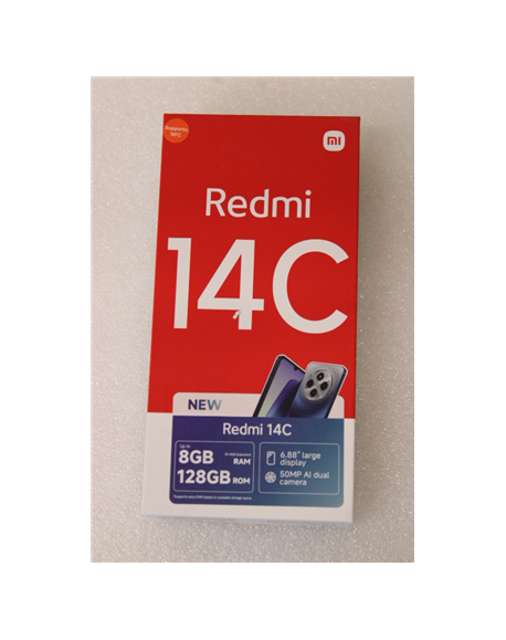 SALE OUT. Xiaomi Redmi 14C (Starry Blue) DS 6.88“ IPS LCD 720x1640/2.0GHz&1.8GHz/128GB/4GB RAM/Android 14/microSDXC/WiFi,BT/4G,M