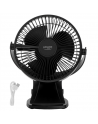 Adler Rechargeable Clip-on Desk Fan | AD 7342 | Table Fan | Black | Diameter 15.5 cm | Number of speeds 3 | Oscillation | 5 W