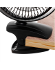 Adler Rechargeable Clip-on Desk Fan | AD 7342 | Table Fan | Black | Diameter 15.5 cm | Number of speeds 3 | Oscillation | 5 W