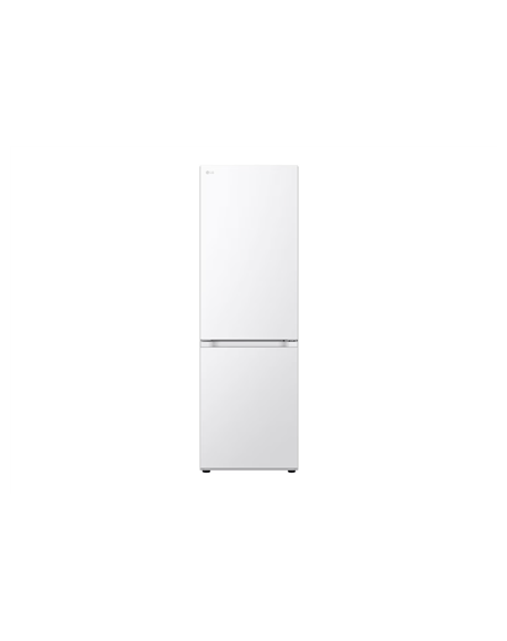 LG Refrigerator | GBV21L0ESW | Energy efficiency class E | Free standing | Combi | Height 186 cm | No Frost system | Fridge net 