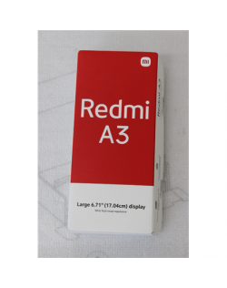 SALE OUT. Xiaomi Redmi A3 (Midnight Black) Dual SIM 6.71" IPS LCD 720x1600/2.2GHz&1.6GHz/64GB/3GB RAM/Android 14/microSDXC/WiFi,BT,4G,MZB0GL | Xiaomi Redmi | A3 | Midnight Black | 6.71 " | IPS LCD | 720 x 1650 pixels | Mediatek Helio G36 (12 nm) | Internal RAM 3 GB | 64 GB | MicroSDXC | Dual SIM | Nano-SIM | 3G | 4G | Main camera resolution 8+0.08 MP | Secondary camera resolution 5 MP | Android | 14 | 5000 mAh | DEMO