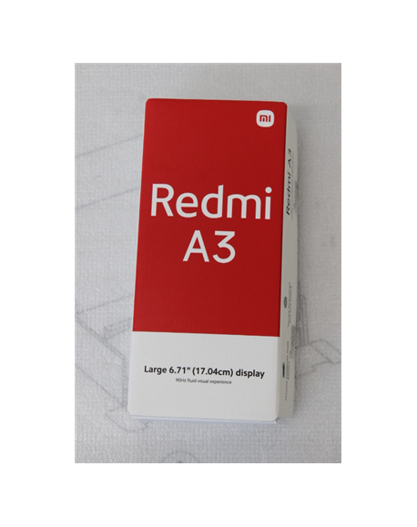 SALE OUT. Xiaomi Redmi A3 (Midnight Black) Dual SIM 6.71" IPS LCD 720x1600/2.2GHz&1.6GHz/64GB/3GB RAM/Android 14/microSDXC/WiFi,