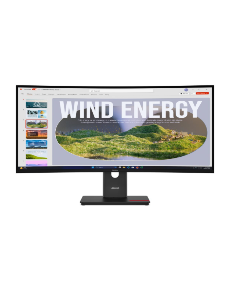 Lenovo ThinkVision | T34WD-40 | 34 " | VA | 21:9 | 120 Hz | 4 ms | 3440 x 1440 pixels | 300 cd/m² | HDMI ports quantity 1 | Ecli