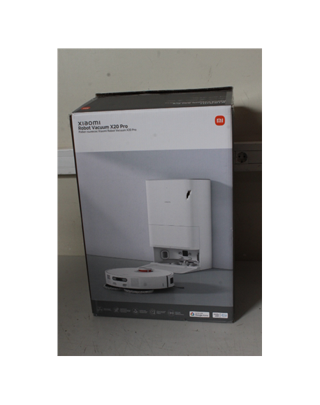SALE OUT. Xiaomi Robot Vacuum X20 Pro EU | Xiaomi Robot Vacuum | X20 Pro EU | Wet&Dry | 5200 mAh | Dust capacity 2.5 L | 7000 Pa