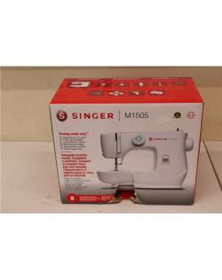 SALE OUT. Singer M1505 Sewing Machine, White | Singer Sewing Machine | M1505 | Number of stitches 6 | Number of buttonholes 1 | White | DAMAGED PACKAGING