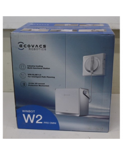 SALE OUT. Ecovacs Window cleaning robot WINBOT W2 PRO OMNI, Auto-Spray, Intelligent steady climbing, Edge cleaning mode, WIN-SLAM 4.0, White | Ecovacs WINBOT W2 PRO OMNI | Corded | 5500 Pa | White | USED, DIRTY