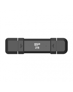 Silicon Power Portable External SSD | DS72 | 2000 GB | USB Type-A/USB Type-C 3.2 Gen 2 | Black