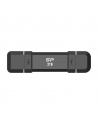 Silicon Power Portable External SSD | DS72 | 2000 GB | USB Type-A/USB Type-C 3.2 Gen 2 | Black