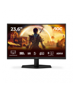 AOC Gaming monitor | C24G42E | 24 " | VA | FHD | 16:9 | 180 Hz | 0.5 ms | 1920 x 1080 pixels | 250 cd/m² | HDMI ports quantity 2