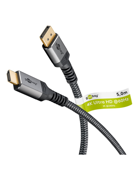 Goobay DisplayPort to HDMI Cable | 65271 | 5 m